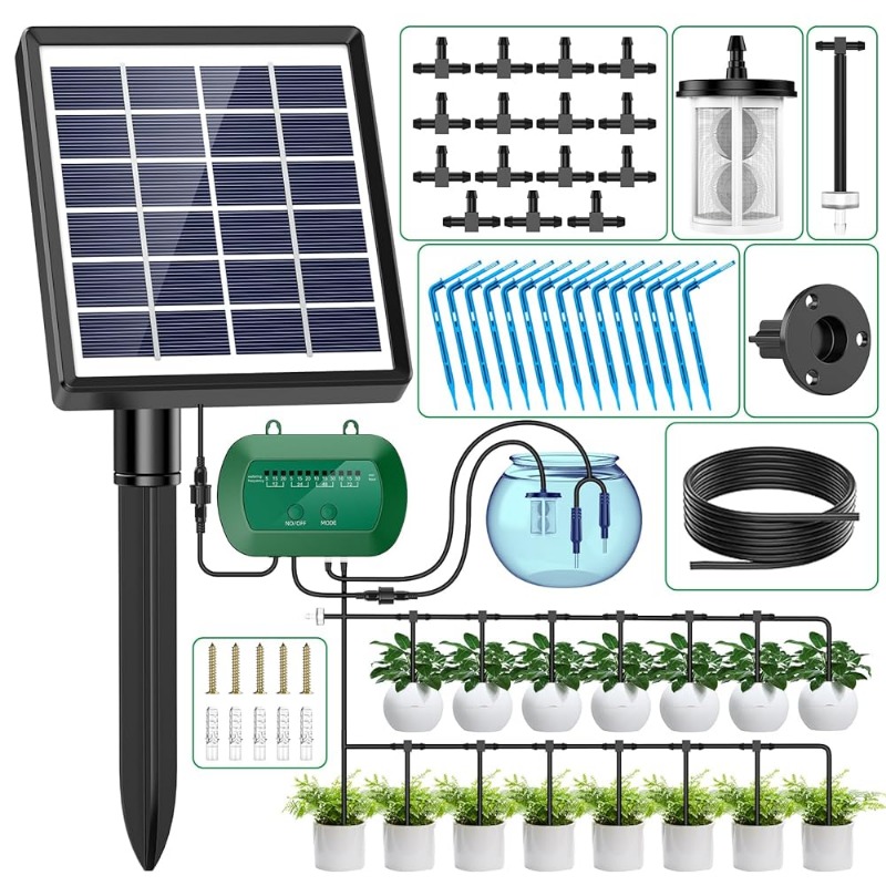 Kit de riego Solar inteligente - Automatic Plant Waterer reseña y precio